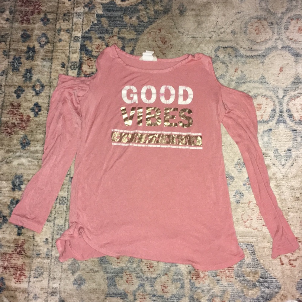 Pink off the shoulder top